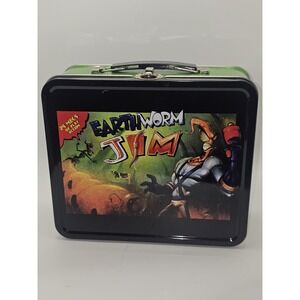 Earthworm Jim Metal Tin Lunch Box Loot Gaming Crate Exclusive